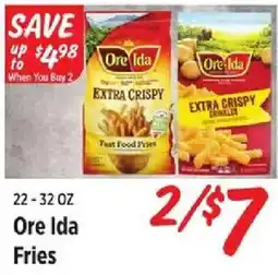 Rouses Ore Ida Fries offer
