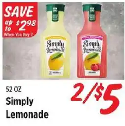 Rouses Simply Lemonade offer