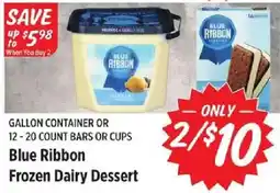 Rouses Blue Ribbon Frozen Dairy Dessert offer