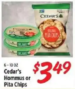 Rouses Cedar's Hommus or Pita Chips offer