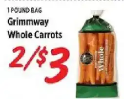 Rouses Grimmway whole carrots offer