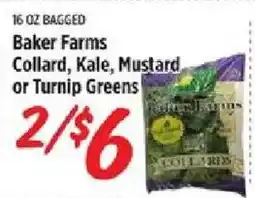 Rouses Baker Farms Collard, Kale, Mustard or Turnip Greens offer