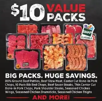 Rouses 10 value packs offer