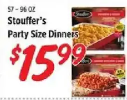 Rouses Stouffer's Party Size Dinners offer