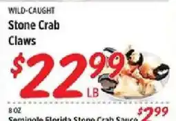 Rouses Wild-caught stone crab claws offer