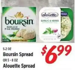 Rouses Boursin Spread or Alouette Spread offer