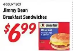 Rouses Jimmy Dean Breakfast Sandwiches offer