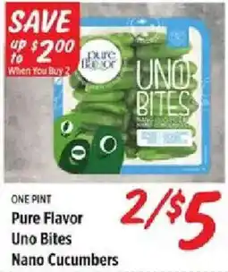 Rouses Pure Flavor Uno Bites Nano Cucumbers offer