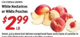 Rouses California Grown White Nectarines or White Peaches offer