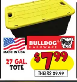 Ollie's BULLDOG HARDWARE 27 GAL. TOTE offer