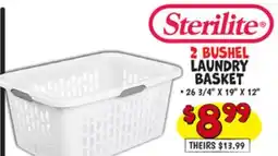 Ollie's STERILITE 2 BUSHEL LAUNDRY BASKET offer