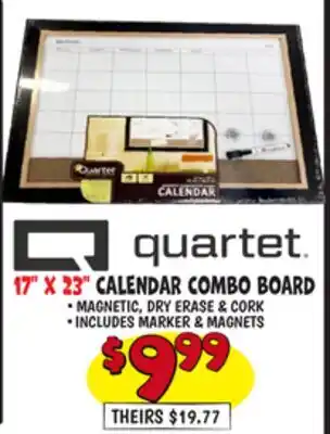 Ollie's QUARTET 17 X 23 CALENDAR COMBO BOARD offer