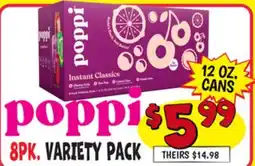 Ollie's poppi 8PK. VARIETY PACK offer