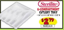 Ollie's STERILITE 6-COMPARTMENT CUTLERY TRAY offer