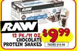 Ollie's RAW CHOCOLATE PROTEIN SHAKES offer