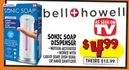 Ollie's BELL + HOWELL SONIC SOAP DISPENSER offer