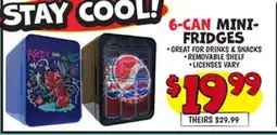 Ollie's 6-CAN MINI-FRIDGES offer