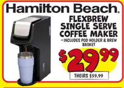 Ollie's FLEXBREW SINGLE SERVE COFFEE MAKER offer