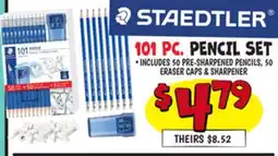 Ollie's STAEDTLER 101 PC. PENCIL SET offer