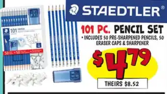 Ollie's STAEDTLER 101 PC. PENCIL SET offer