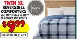 Ollie's TWIN XL REVERSIBLE COMFORTERS offer