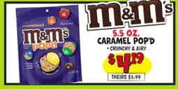 Ollie's M&M'S 5.5 OZ. CARAMEL POP'D offer