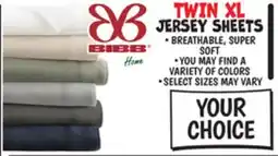 Ollie's BIBB TWIN XL JERSEY SHEETS offer