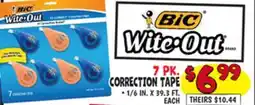 Ollie's BIC Wite-Out BRAND 7 PK. CORRECTION TAPE offer