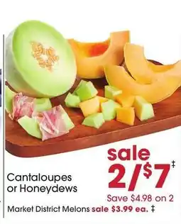 Giant Eagle Cantaloupes or Honeydews offer