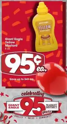 Giant Eagle Giant Eagle Yellow Mustard offer