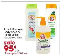Giant Eagle Arm & Hammer Bodywash or Hand Soap offer