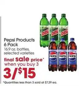 Giant Eagle Pepsi Products 6 Pack offer