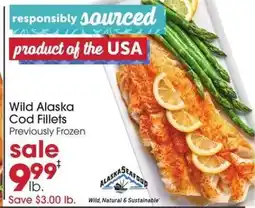 Giant Eagle Wild Alaska cod fillets offer