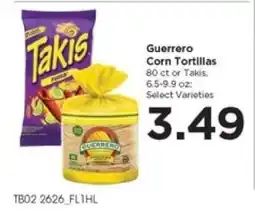 Food 4 Less Guerrero Corn Tortillas or Takis offer
