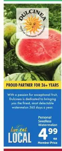 Safeway Dulcinea Personal Seedless Watermelon offer