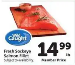Safeway Fresh Sockeye Salmon Fillet offer