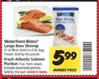 Safeway Waterfront Bistro Large Raw Shrimp offer