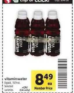 Safeway Vitaminwater offer
