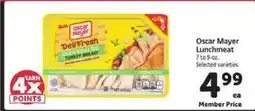 Safeway Oscar Mayer Lunchmeat offer