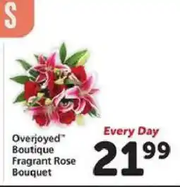 Safeway Overjoyed Boutique Fragrant Rose Bouquet offer