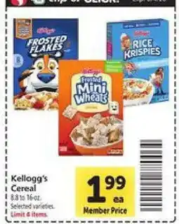 Safeway Kellogg's Cereal offer