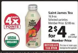 Safeway Saint James Tea offer