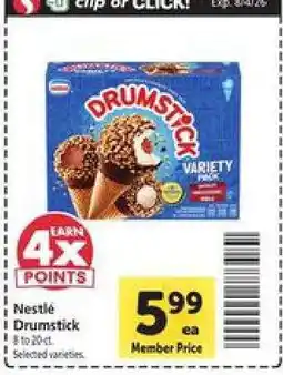 Safeway Nestle Drumstick offer