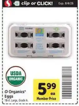 Safeway O Organics Eggs offer
