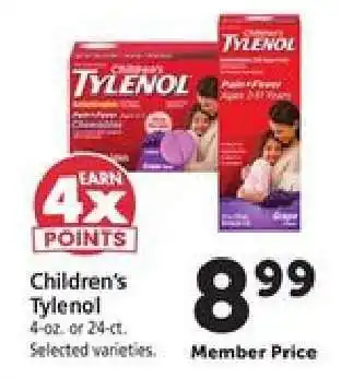 Safeway Children's Tylenol offer