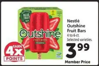 Safeway Nestlé Outshine Fruit Bars offer
