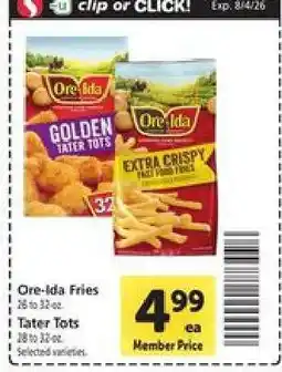 Safeway Ore-Ida Fries offer