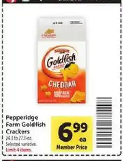 Safeway Pepperidge Farm Goldfish Crackers offer