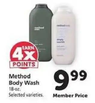 Safeway Method Body Wash offer