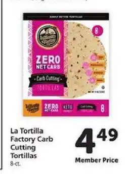 Safeway La Tortilla Factory Carb Cutting Tortillas offer